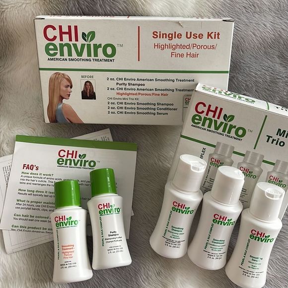 CHI ENVIRO SMOOTHING TREATMENT Single Use Kit Highlight/porous/fine hair - Picture 2 of 3